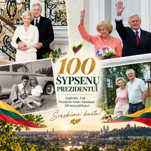 Prezidento V. Adamkaus 100-mečiui – išskirtinė dovana: lietuviai kviečiami padovanoti 100 šypsenų
