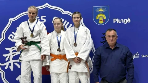 Plungėje vykusiame dziudo turnyre Goda Kareivaitė iškovojo aukso medalį