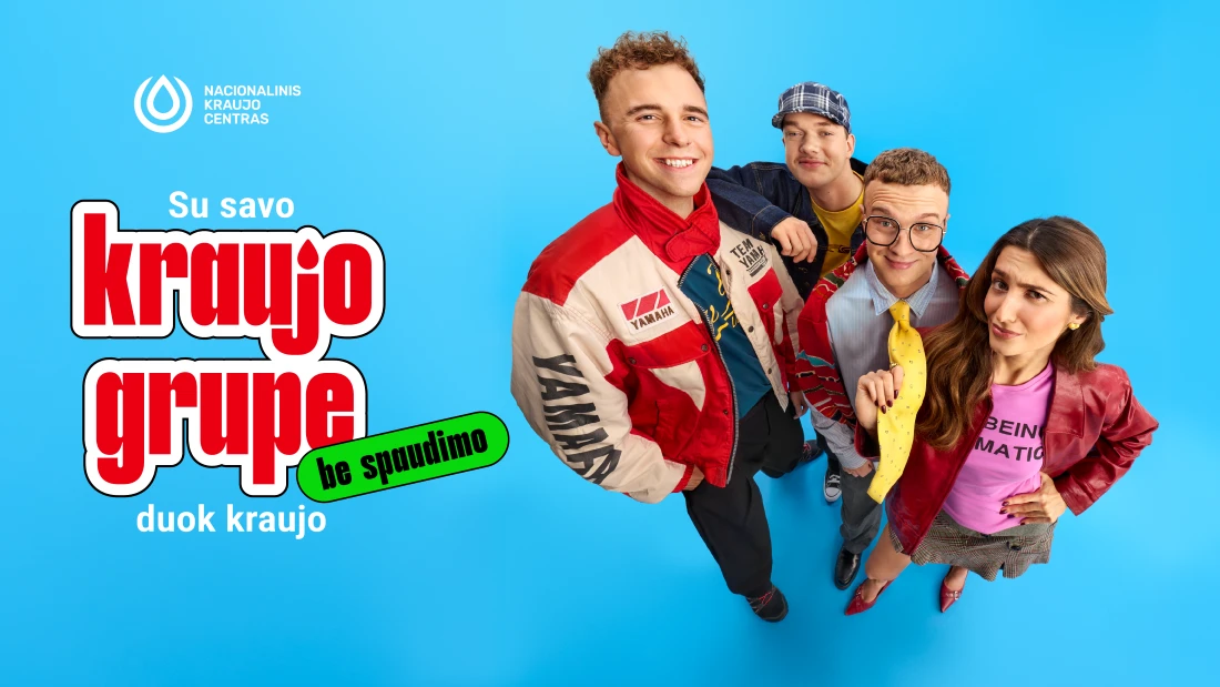 Nacionalinis kraujo centras pristato naują kampaniją – kviečia suburti savo „Kraujo grupę“