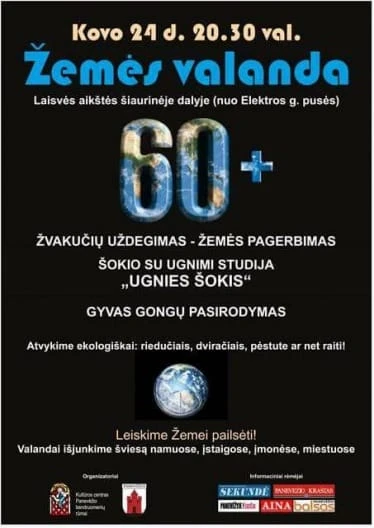 Panevėžiečiai kviečiami į akciją „Žemės valanda“