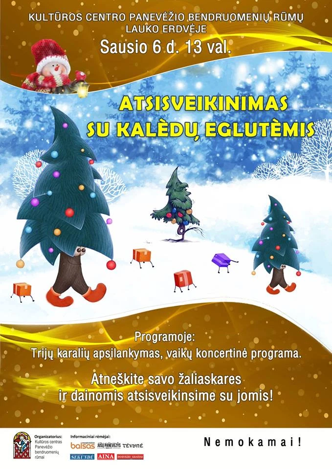 Bendruomenių rūmai kviečia atsisveikinti su eglutėmis