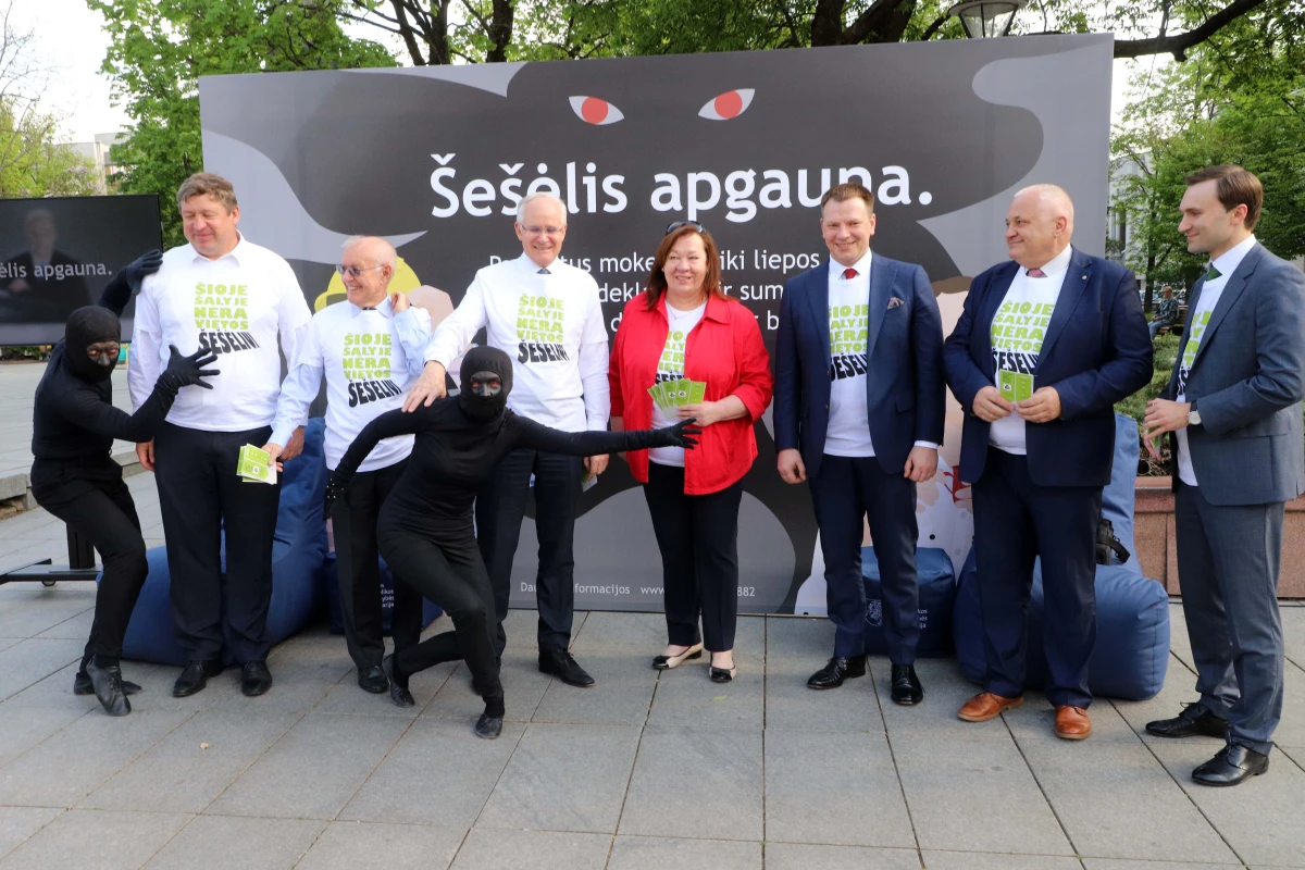 Prasidėjo akcija „Šioje šalyje nėra vietos šešėliui“: kovoje su šešėliu kiekvieną ragina pradėti nuo savęs
