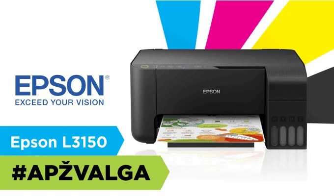 „Epson L3150“ apžvalga: ar „EcoTank“ spausdintuvas tikrai ekonomiškas?