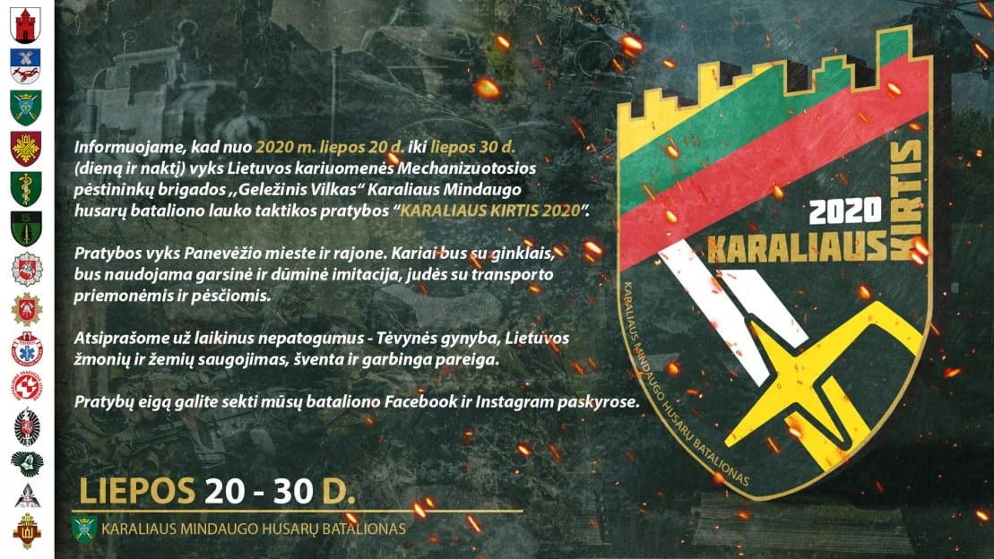 Vyks karinės pratybos