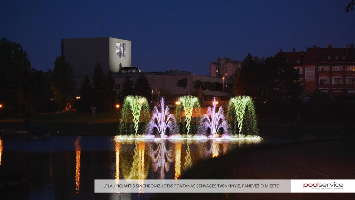 Panevėžį papuoš išskirtinis fontanas su vaizdo projekcijomis