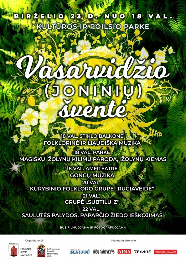 Birželio 23-iąją Panevėžyje – Vasarvidžio (Joninių) šventė