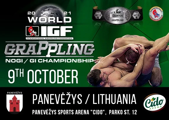Savaitgalį Panevėžyje vyks Pasaulio graplingo čempionatas