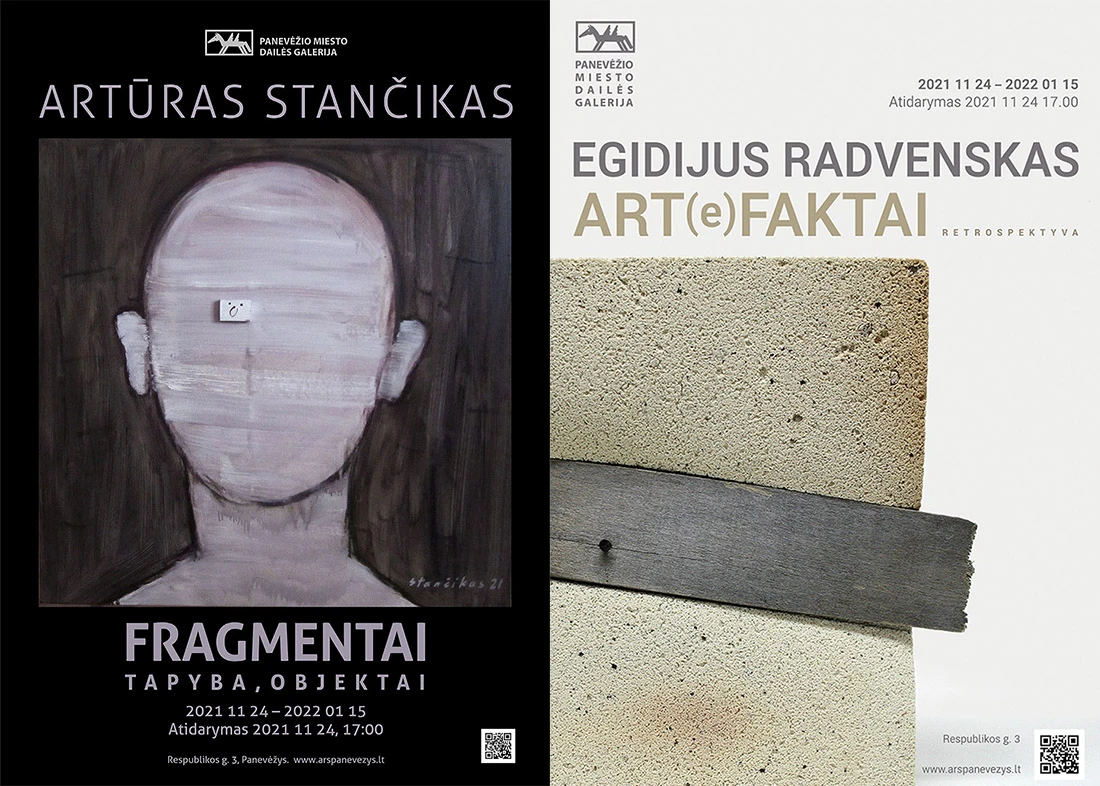 Atidaromos Egidijaus Radvensko ir Artūros Stančiko personalinės parodos