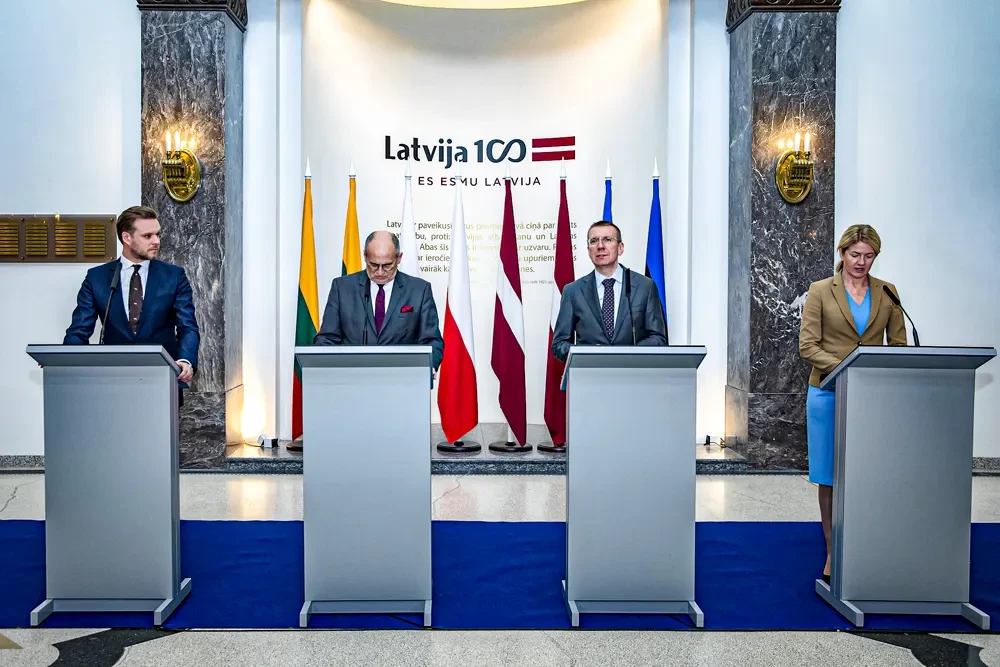 Ministras G. Landsbergis: patikinimai, kad bus ginamas kiekvienas mūsų žemės colis, privalo tapti NATO gynybos strategijos pagrindu
