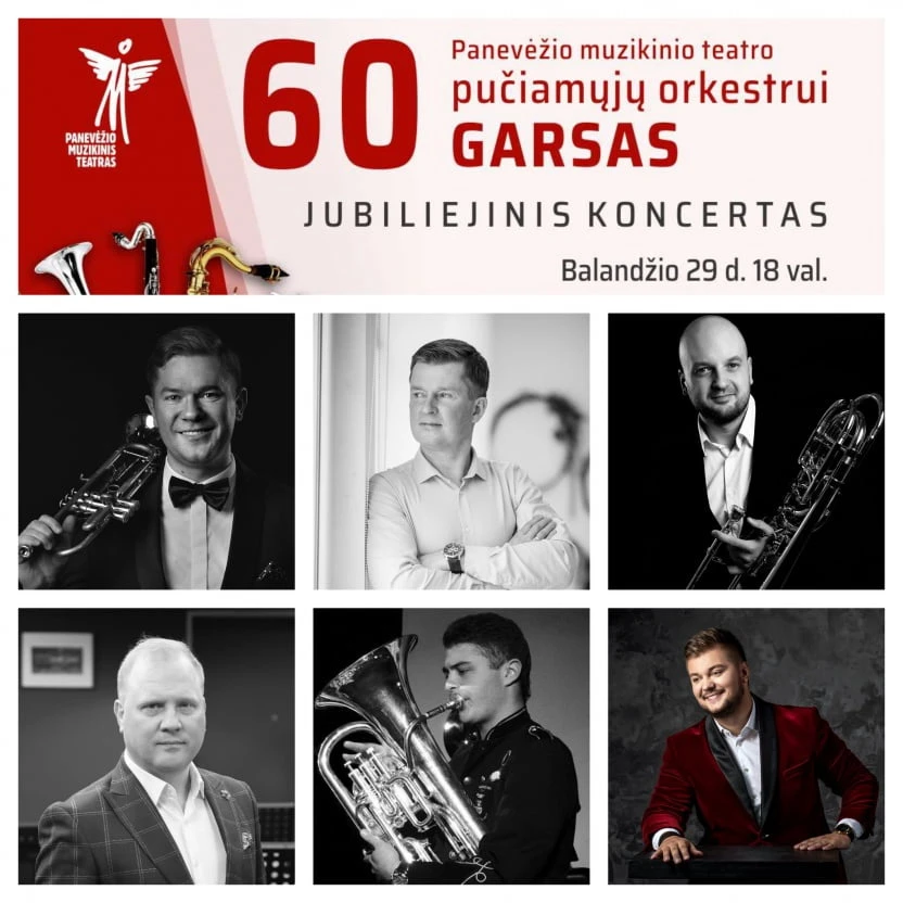 Panevėžio muzikinio teatro pučiamųjų orkestrui „Garsas“ – 60