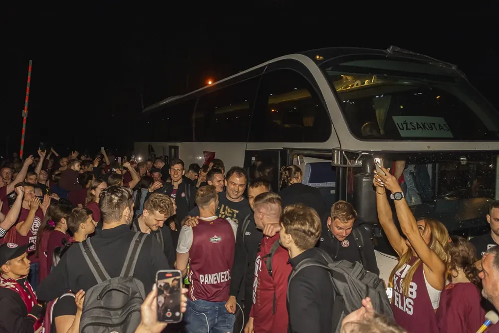 „Lietkabelio” komanda Panevėžyje sutikta tarsi čempionė