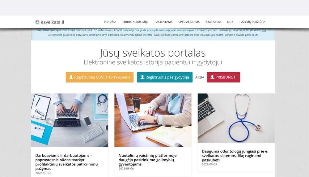 Darbdaviams ir darbuotojams – paprastesnis būdas tvarkyti pažymas apie sveikatą