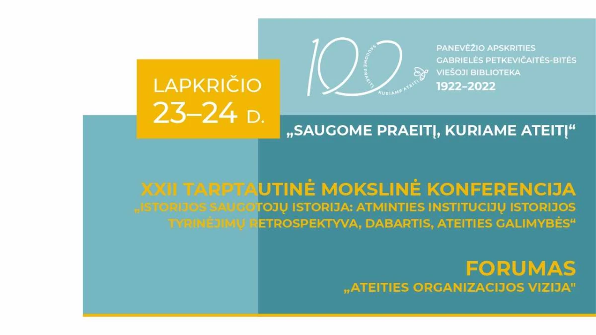 Tarptautinė mokslinė konferencija ir forumas Gabrielės Petkevičaitės-Bitės viešosios bibliotekos 100-mečiui