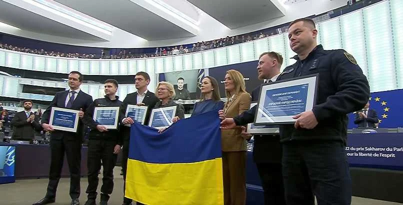 EP pagerbė 2022 m. Sacharovo premijos laureatus Ukrainos žmones