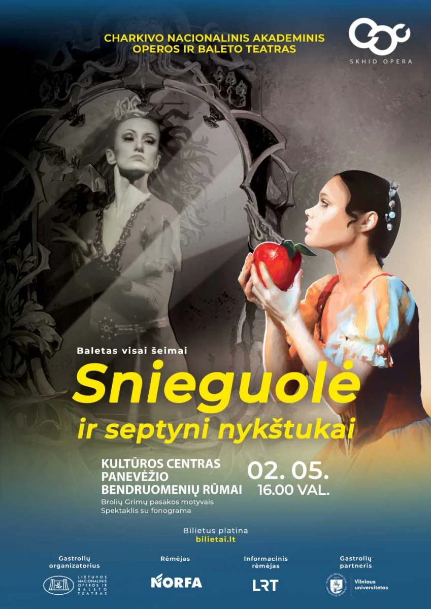 Ukrainos artistai kviečia į baleto pasaką „Snieguolė ir septyni nykštukai“