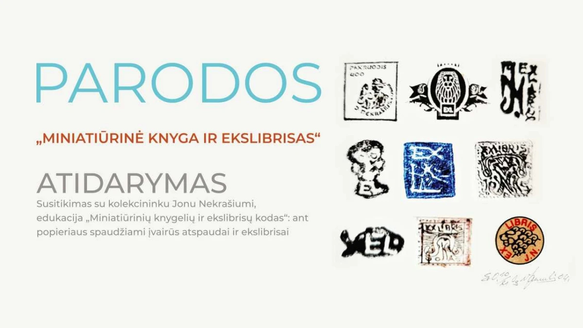 MINIATIUROS EXLIBRIS viesinti FB