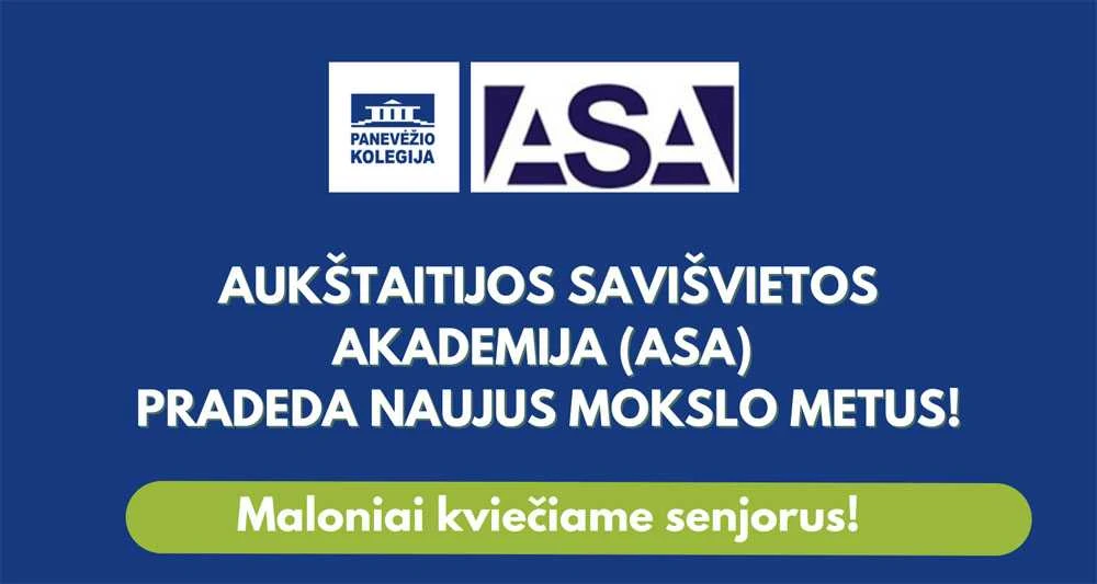 Aukštaitijos savišvietos akademija (ASA) kviečia mokytis senjorus