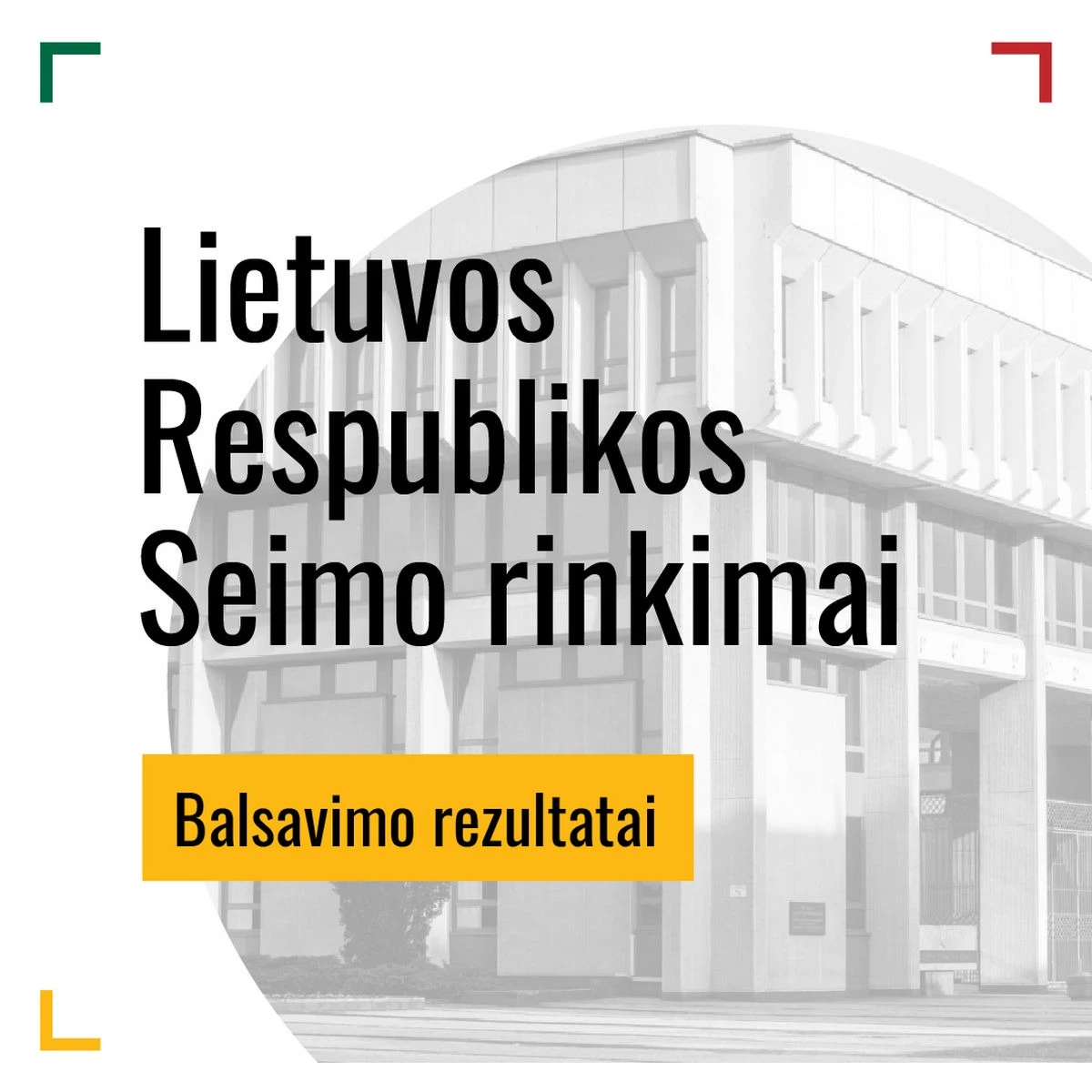 Balsavimo rezultatai galutiniai square