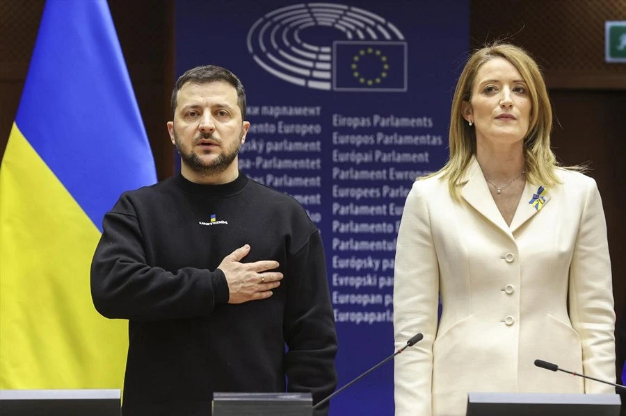 Į ep narius iš ukrainos kreipsis šalies prezidentas volodymiras zelenskis