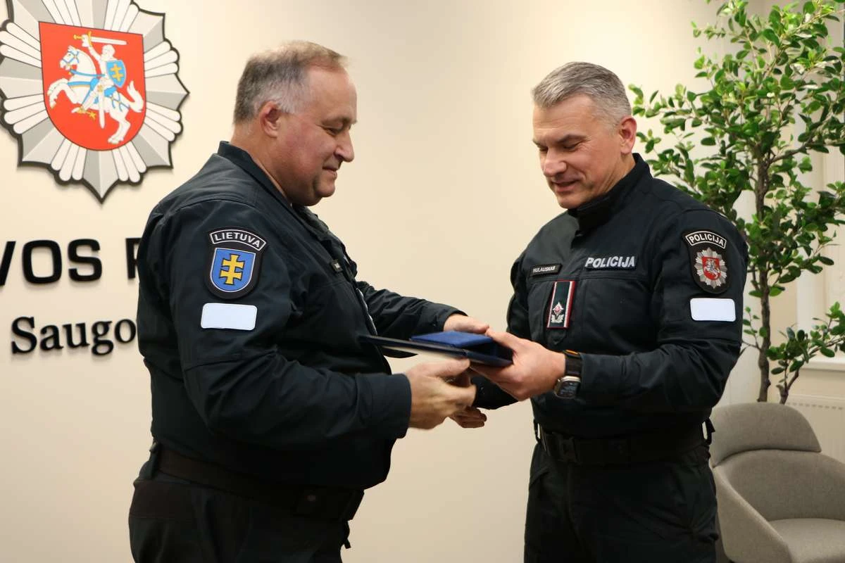 Rimantas Bobinas baigė tarnybą Lietuvos policijoje Gautieji