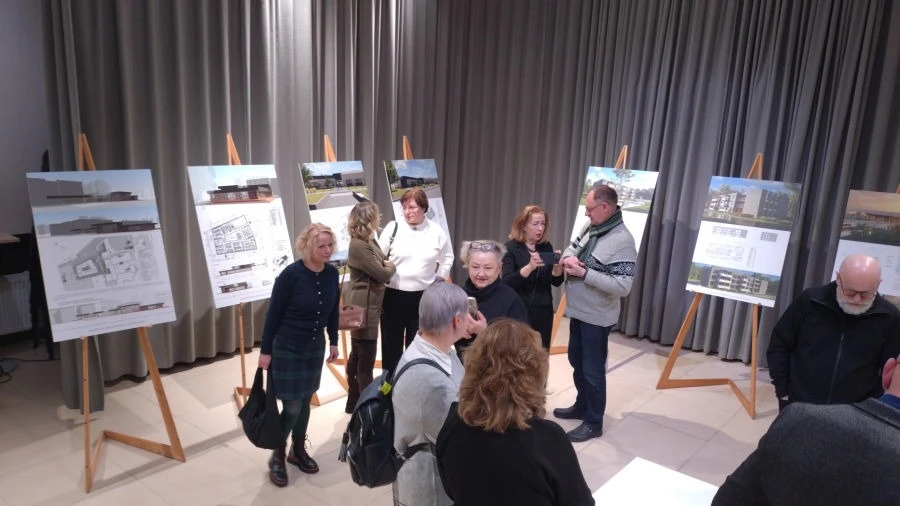 Panevėžio dailės galerijoje pristatomi rajono architektūriniai pokyčiai: nuo dvarų gaivinimo iki modernių erdvių jaunimui
