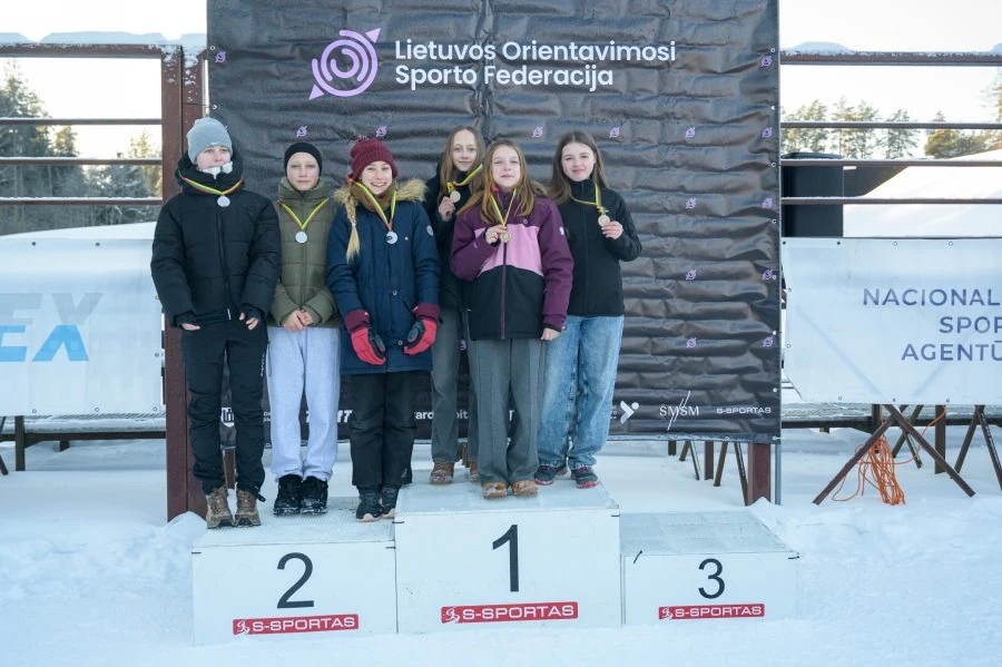 Panevėžio sporto centro ugdytiniai – Lietuvos orientavimosi sporto slidėmis čempionai
