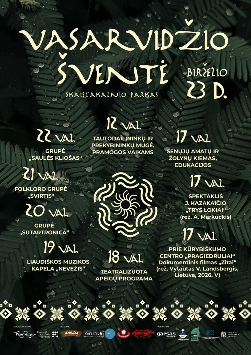 Panevėžys kviečia į Vasarvidžio šventę Skaistakalnio parke