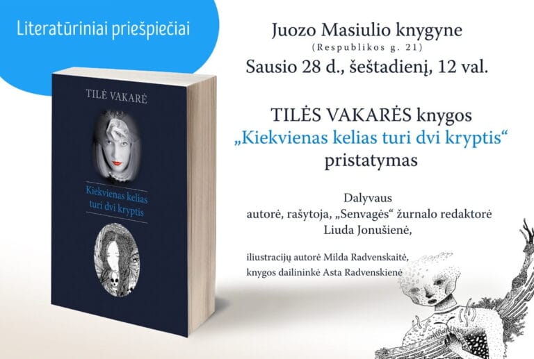 jonusienes knyga pristatymas plakatas