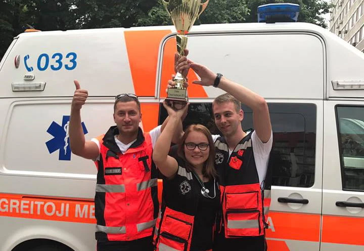Panevėžio rajono paramedikai Ukrainoje iškovojo 2-ąją vietą