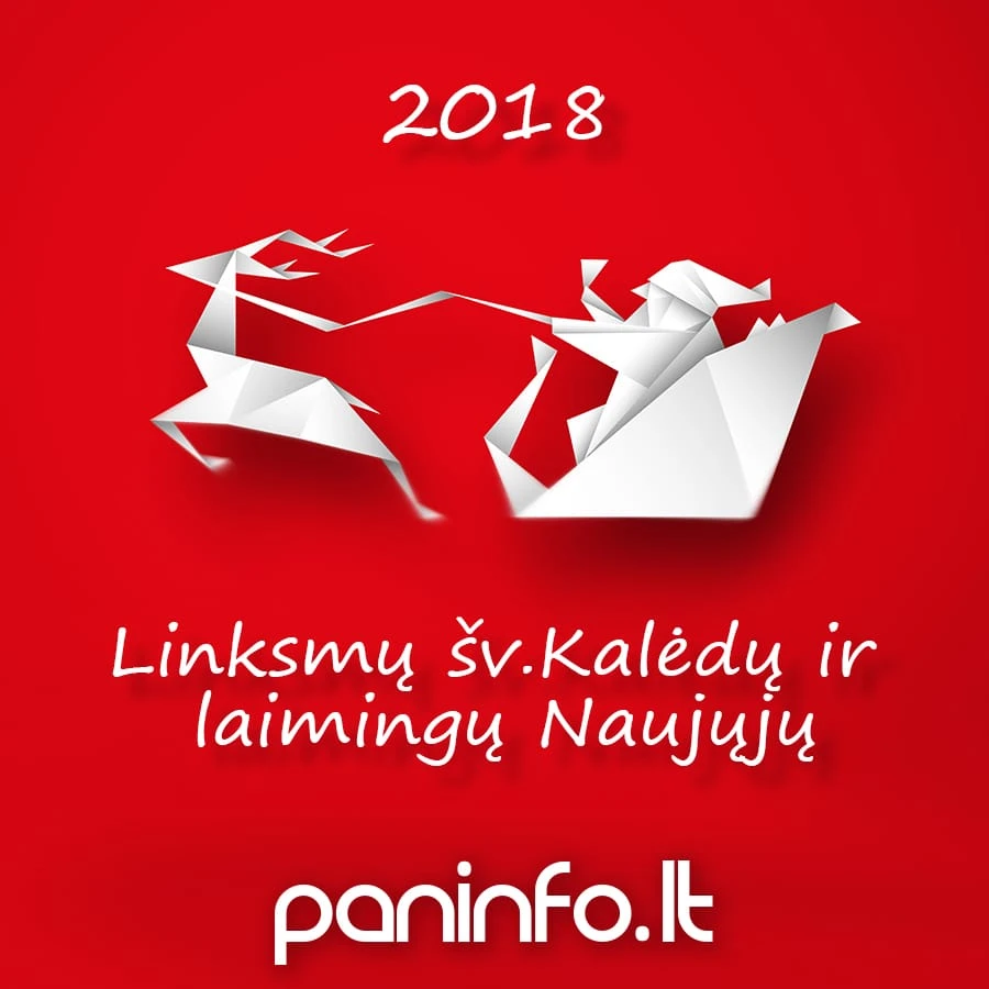 Linksmų švenčių Jums linki Paninfo.lt !