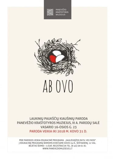 Muziejus pristato laukinių paukščių kiaušinių parodą „Ab ovo“