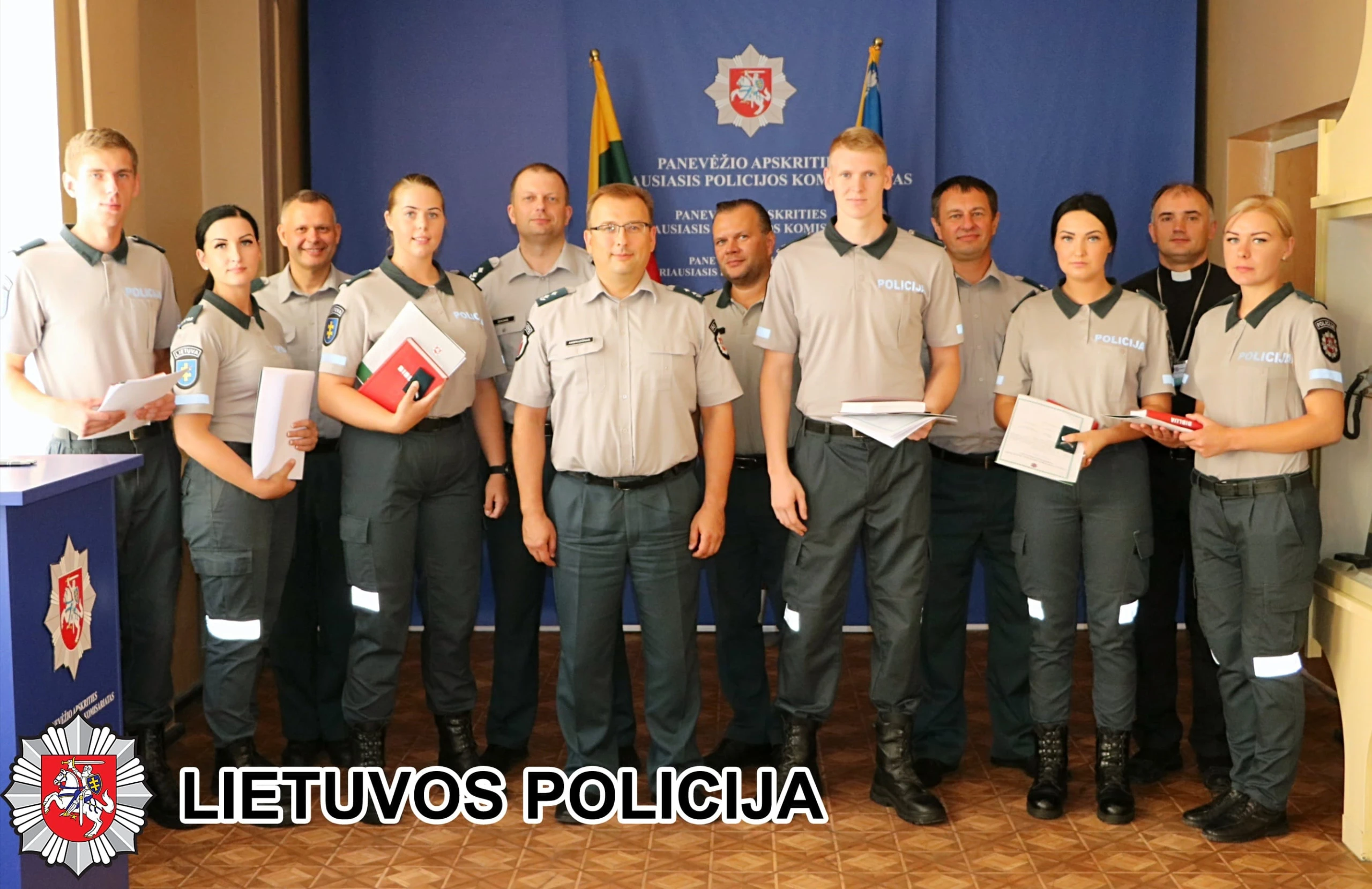 Priesaikos žodžius Panevėžio apskrities vyriausiajame policijos komisariate ištarė šeši nauji pareigūnai