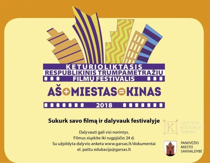Kino kūrėjus kviečia festivalis „Aš+Miestas=Kinas“