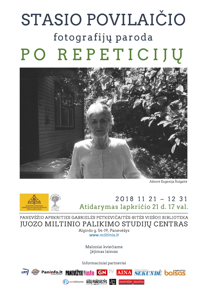 S. Povilaicio parodos PO REPETICIJU skelb