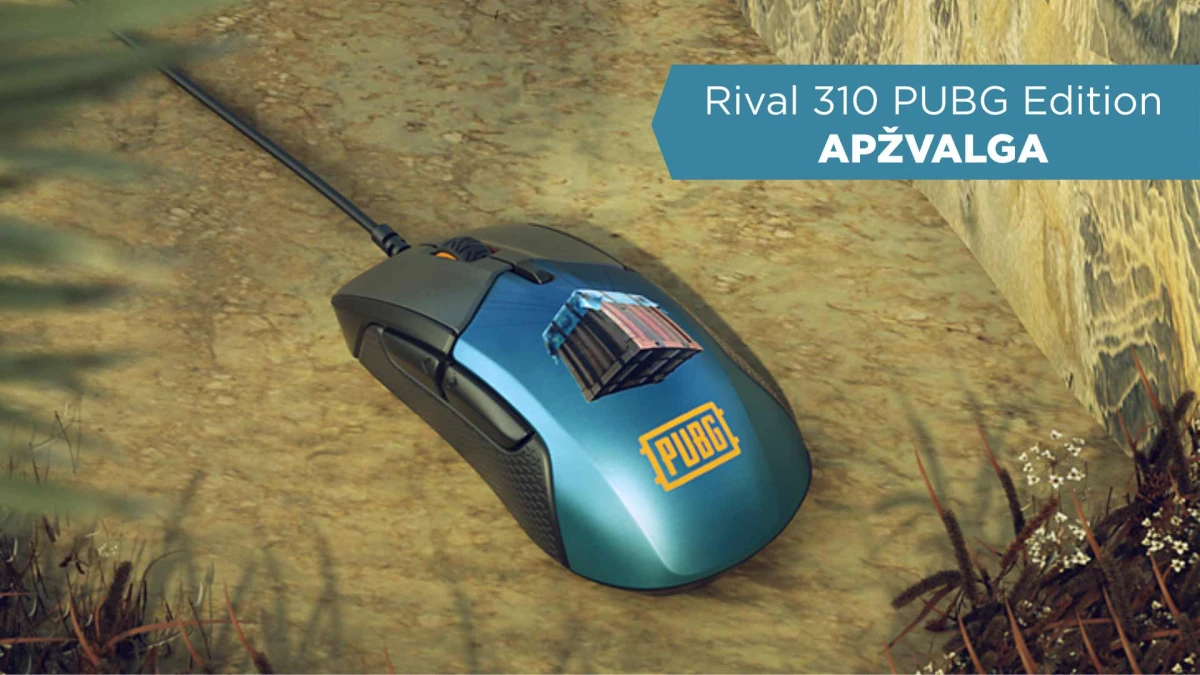 „SteelSeries Rival 310 PUBG edition“ apžvalga [VIDEO]
