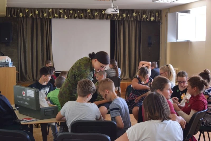 Upytėje ir Krekenavoje mokiniams vyko civilinės saugos pratybos
