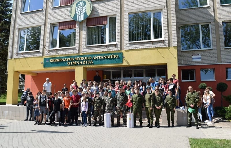 Upytėje ir Krekenavoje mokiniams vyko civilinės saugos pratybos