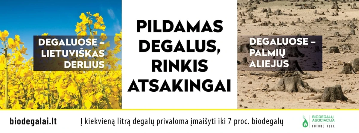 Palmių aliejus maišomas į degalus: šį faktą žino tik kas dešimtas lietuvis