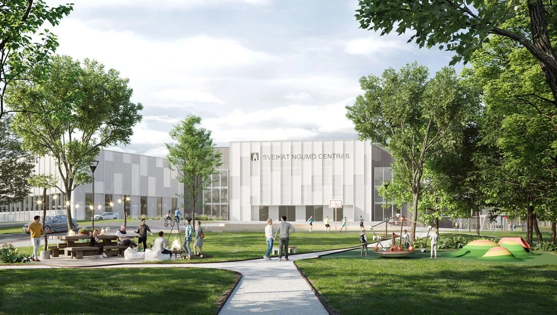 Pristatyti baseino rekonstrukcijos projekto konkursantų darbai