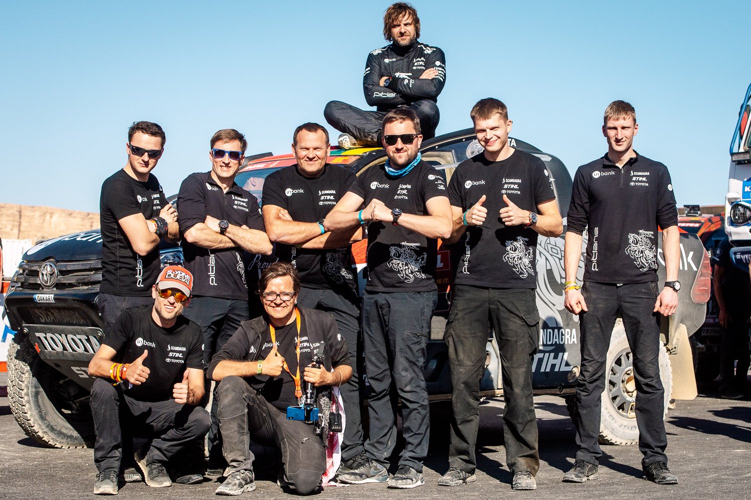 Inbank team Pitlane komanda Dakaro ralyje 16
