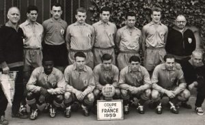 FC Sochaux Montbeliard komanda 1959 m. komandos archyvo nuotrauka