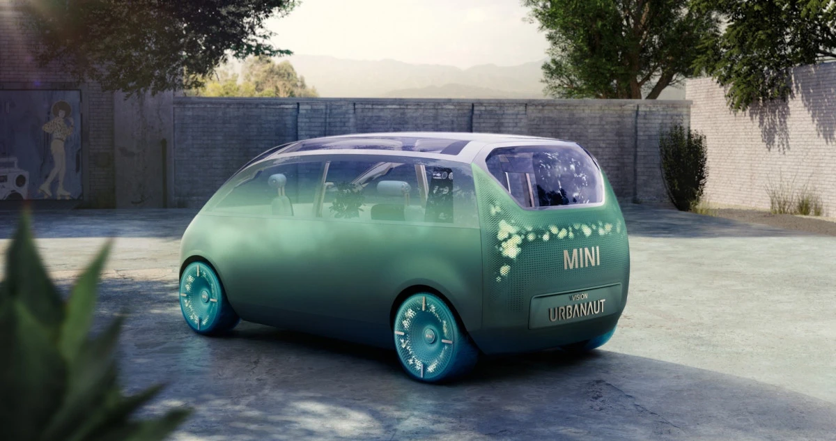 „Mini“ pristatė koncepcinį elektrinį automobilį, kuris transformuosis į kambarį ant ratų