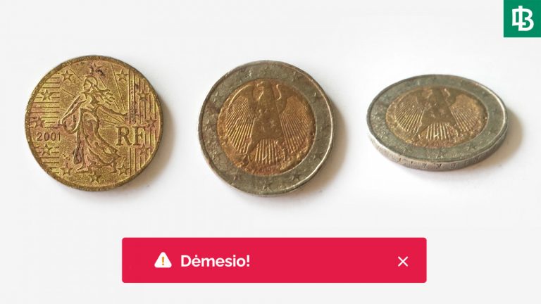 Sugadintos monetos LB