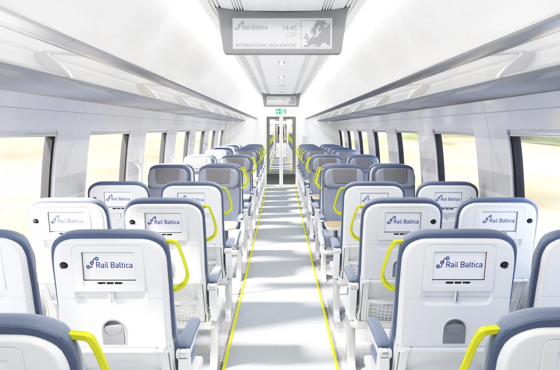 salonas „RB Rail AS“ pristato pirmojo virtualaus koncepcinio traukinio išankstinę apžvalgą