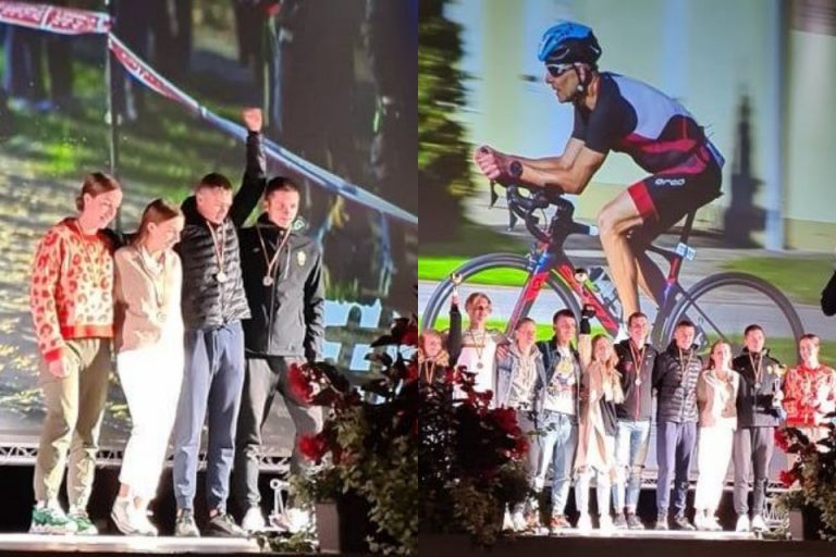 Puikus R.Sargūno gimnazijos auklėtinių pasirodymas Lietuvos triatlono mišrių estafečių čempionate