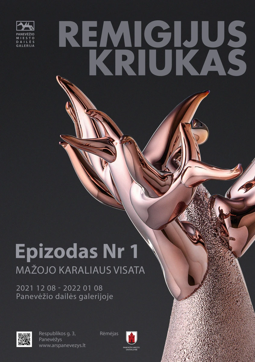 Remigijaus Kriuko parodos plakatas