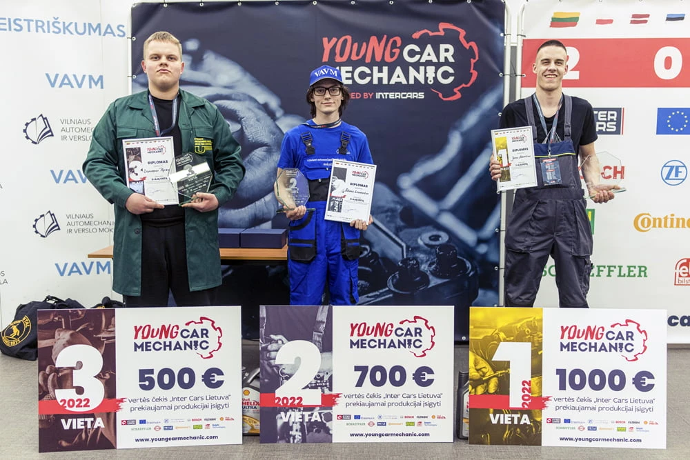 Paaiškėjo geriausias Lietuvos jaunasis automechanikas: pergalę savo miestui išplėšė pirmąkart