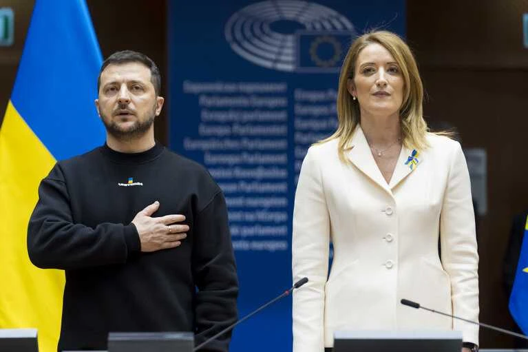 V. Zelenskis Europos Parlamente: Rusija yra grėsmė Europos Saugumui