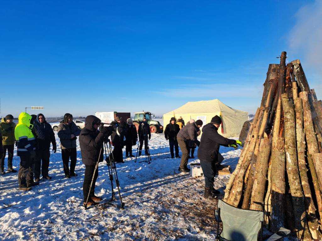 Ūkininkų protesto laužai liepsnojo ir Panevėžio rajone
