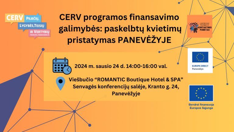 Kviečia į renginį Panevėžyje